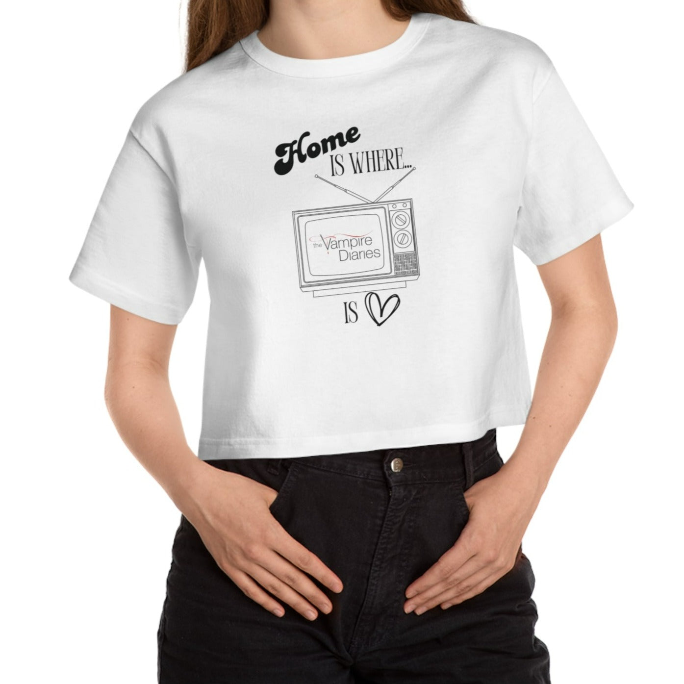 Home Is Where Cropped T-Shirt