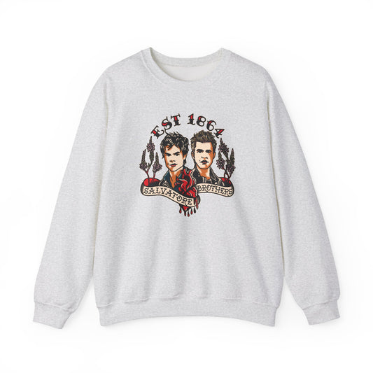 Salvatore Brothers Tattoo Crewneck