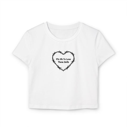 It's Ok To Love Them Both Baby Tee