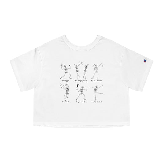 TVD Dancing Skeletons Cropped T-Shirt