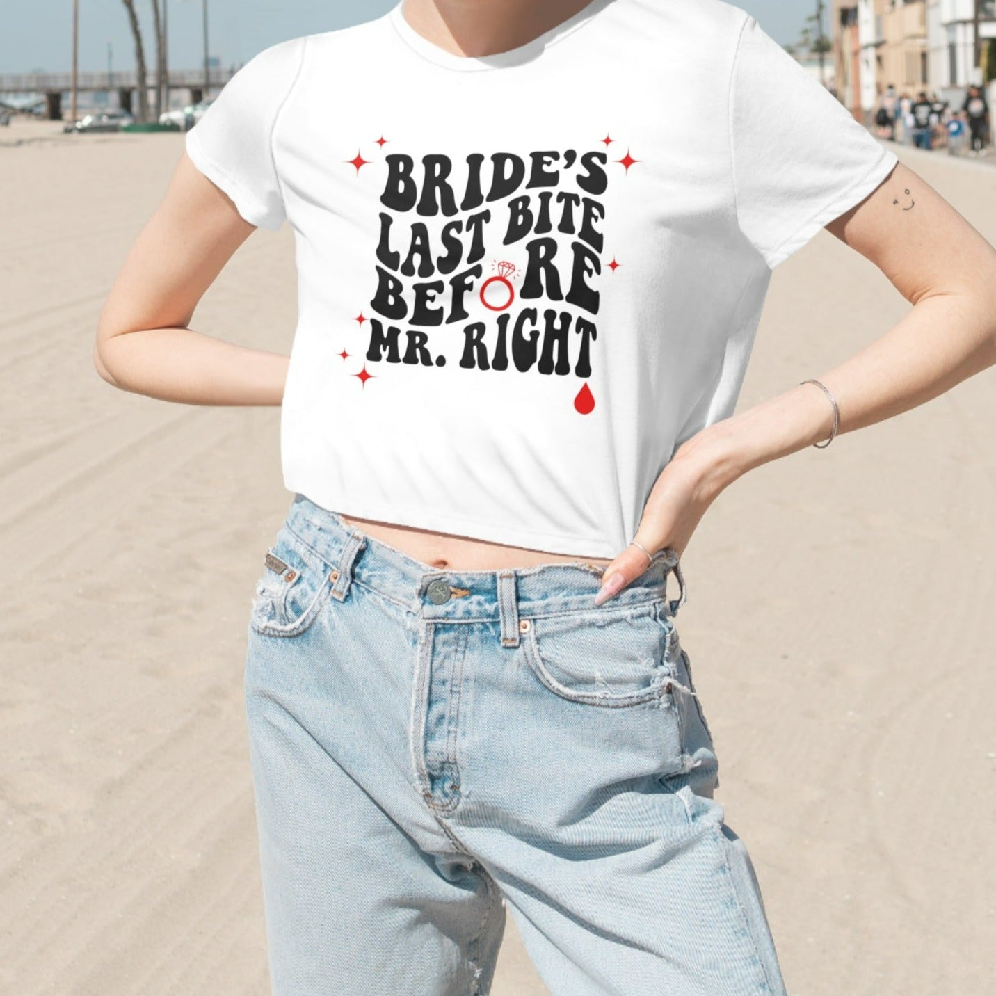 Bride's Bachelorette Crop Tee