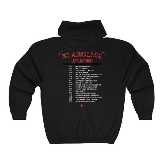 Klaroline Vintage Tour Full Zip Hooded Sweatshirt