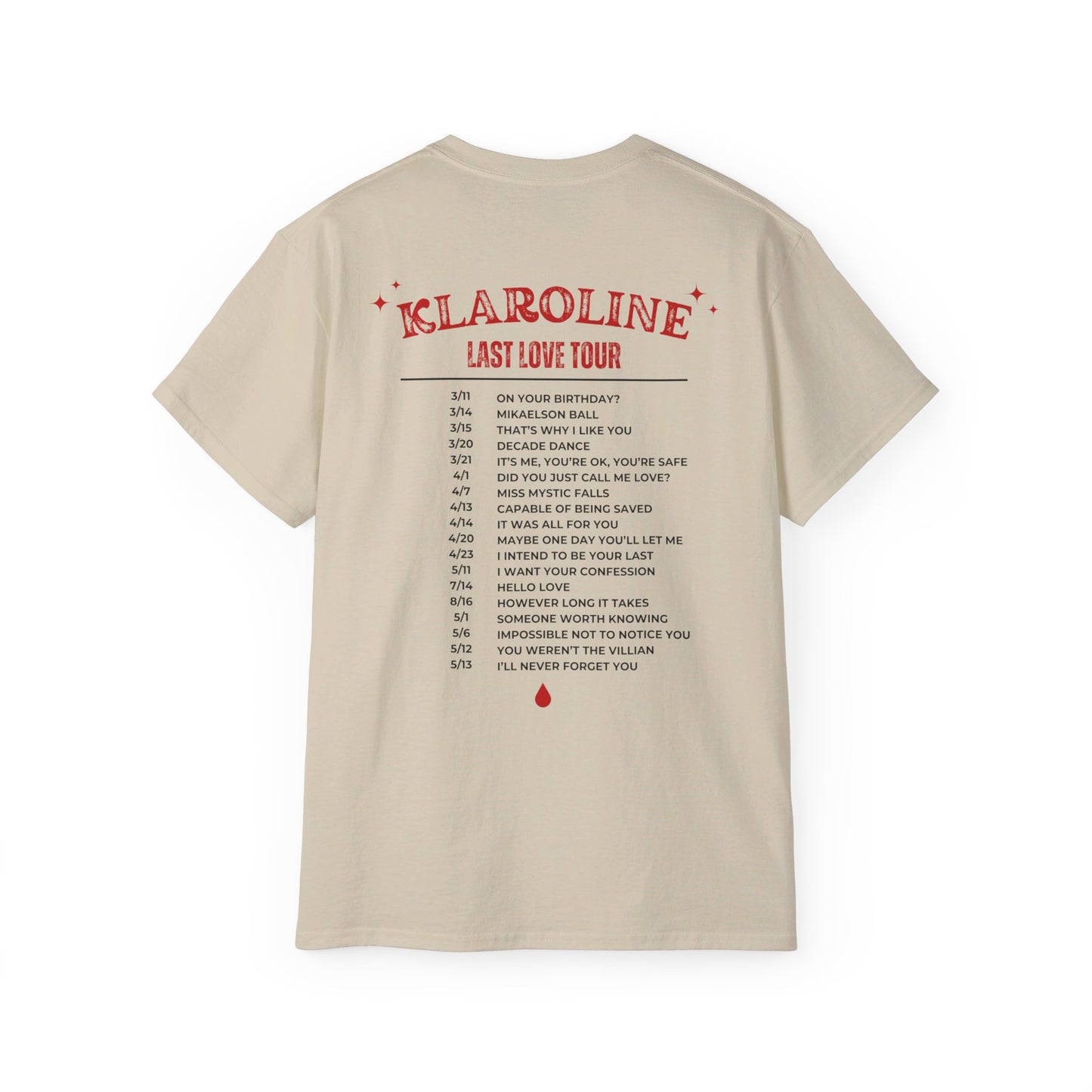 Klaroline Vintage Tour T-Shirt