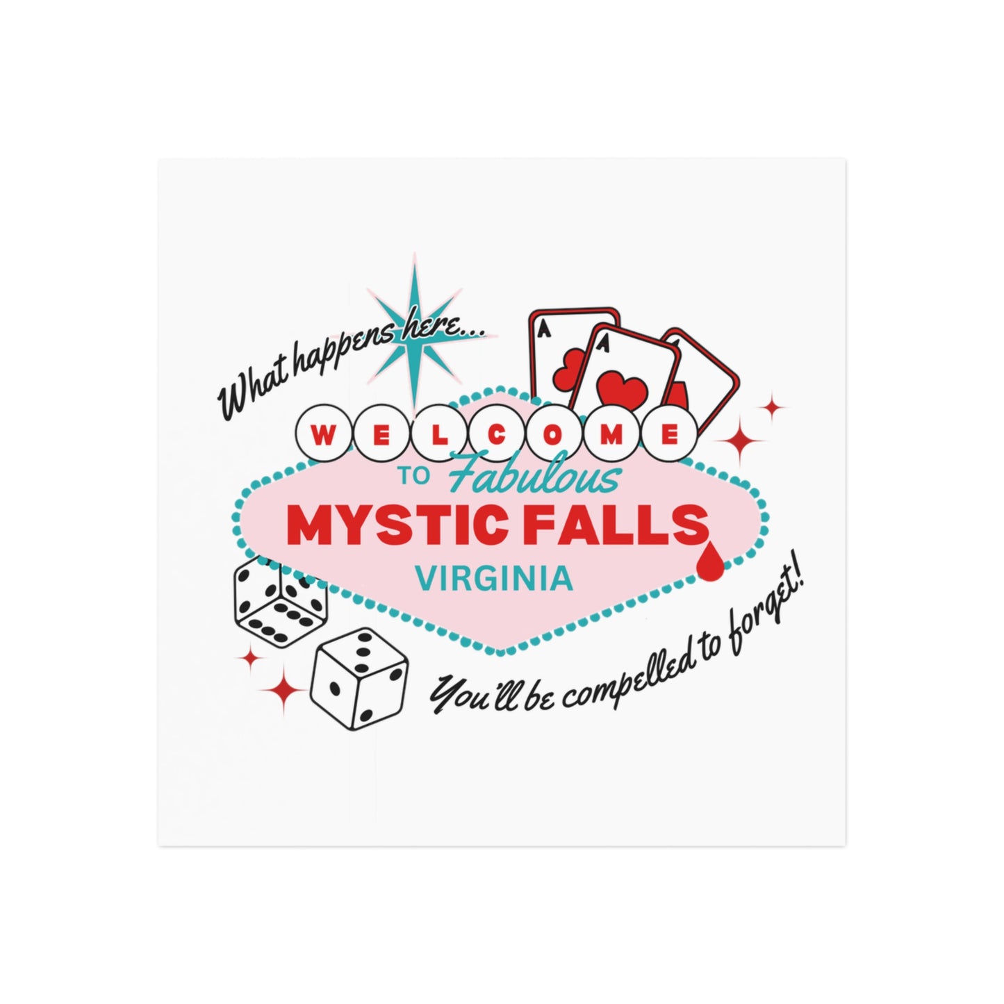 Fabulous Mystic Falls Magnet