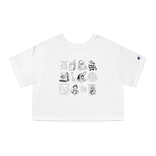 Beetle Doodles Cropped T-Shirt