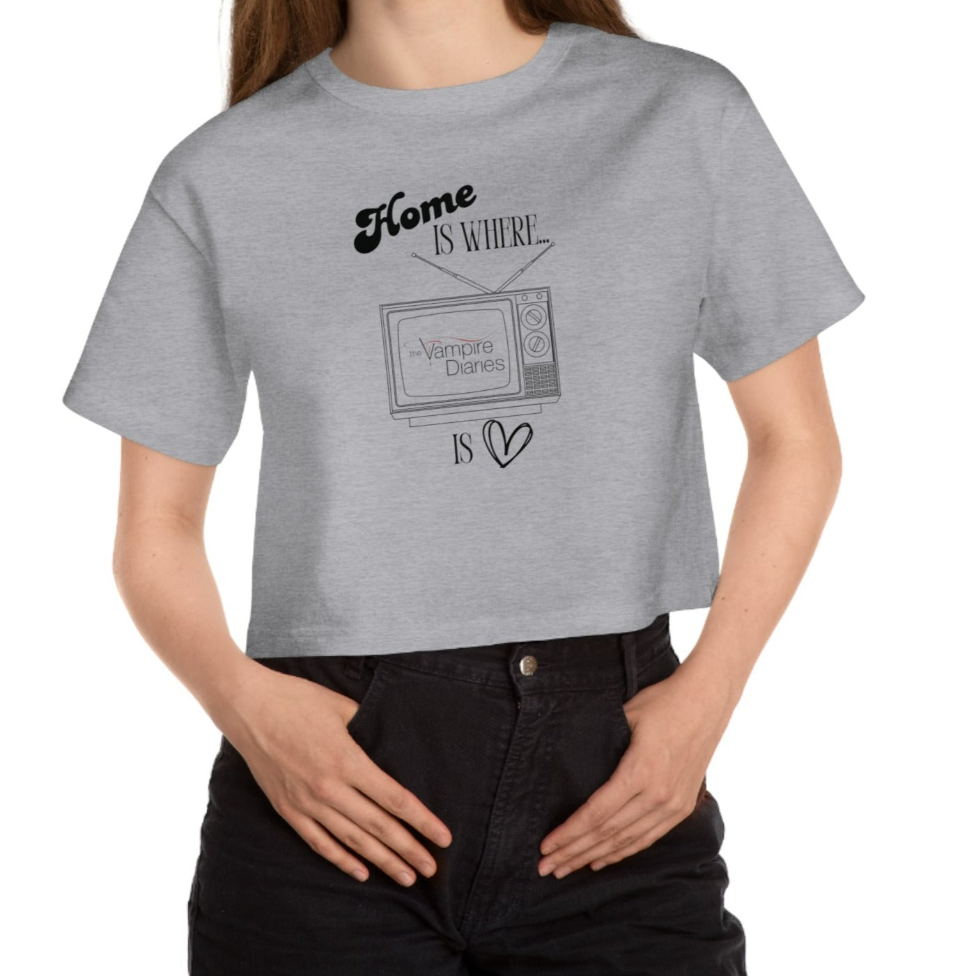 Home Is Where Cropped T-Shirt