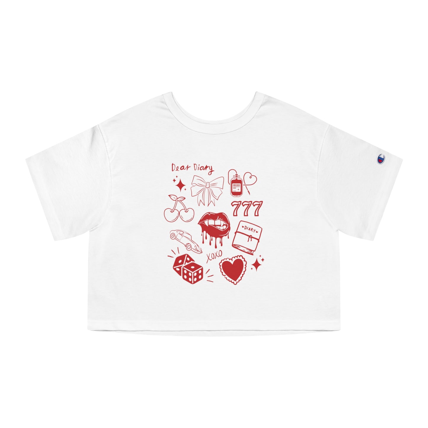 Dear Diary Doodles Cropped T-Shirt